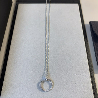 [NOVO]JUSTE HALSKETTE SILBER DIAMANTEN 