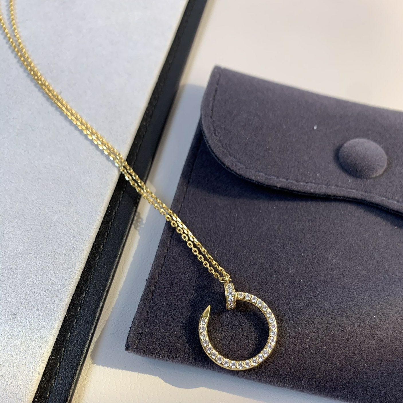 [NOVO]JUSTE HALSKETTE GOLD DIAMANTEN 