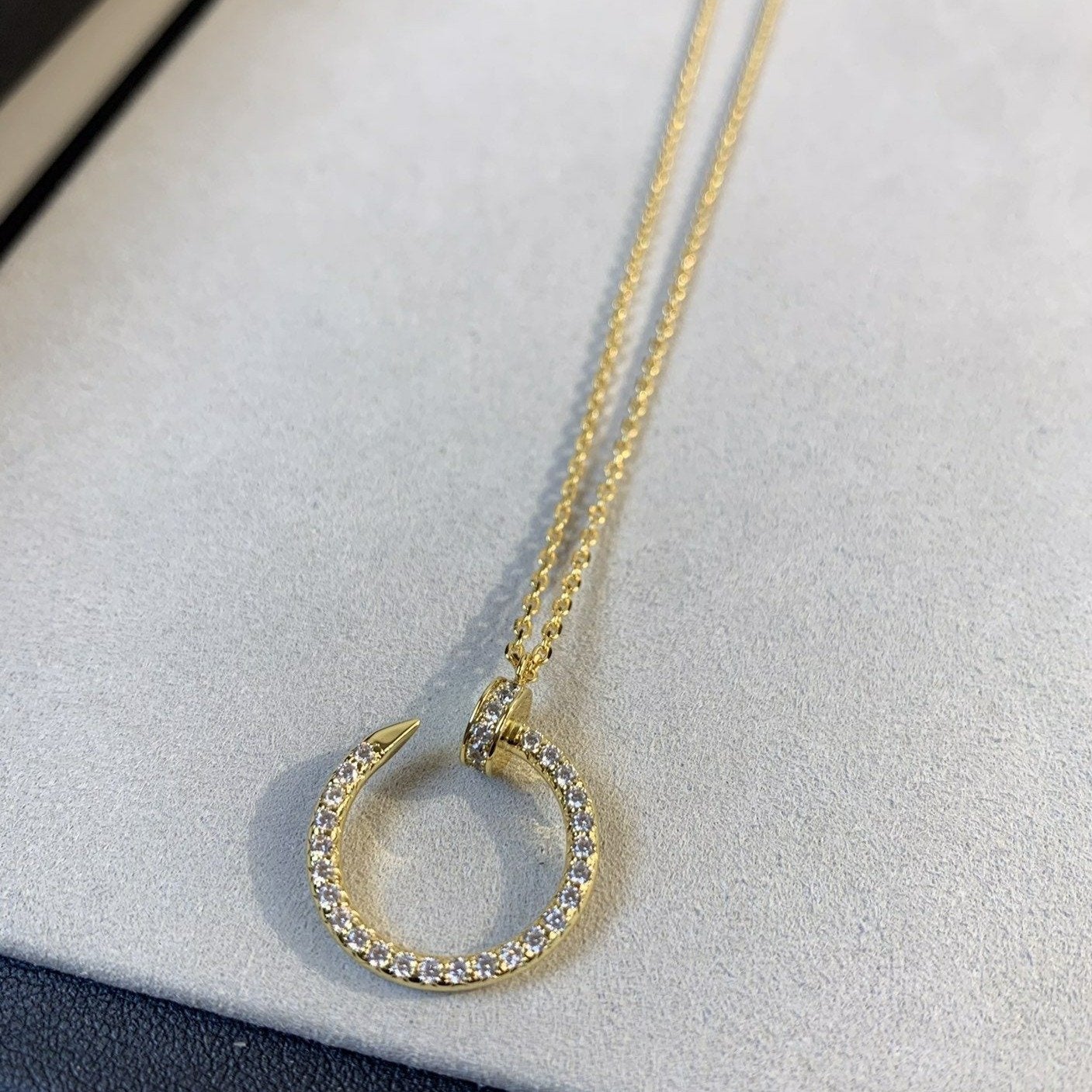 [NOVO]JUSTE HALSKETTE GOLD DIAMANTEN 