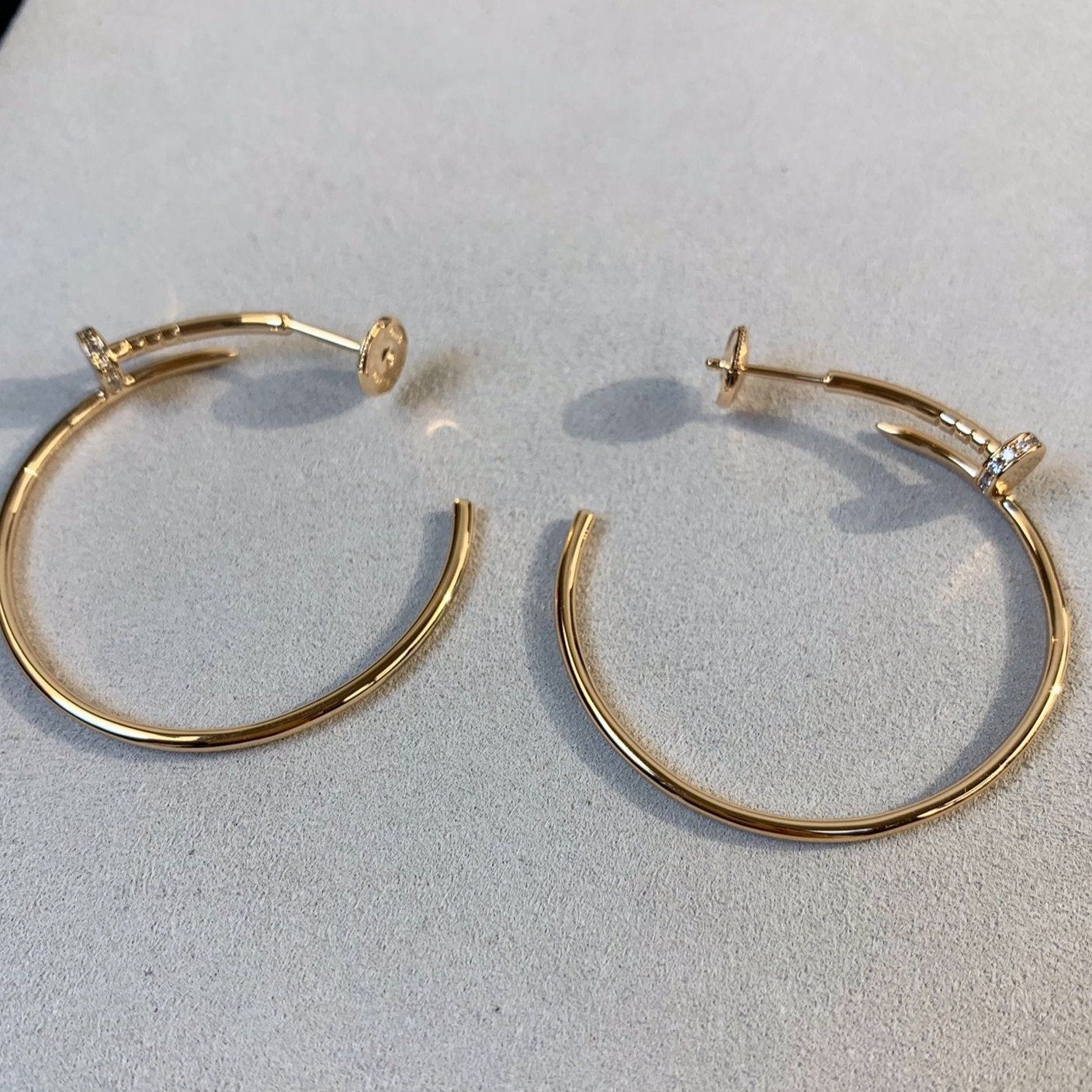 [NOVO]JUSTE イヤリング ゴールド ダイヤモンド 1.8mm 