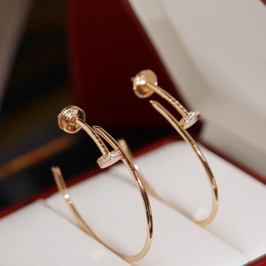 [NOVO]JUSTE OHRRINGE MIT DIAMANTEN, 1,8 MM 