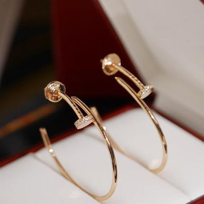[NOVO]JUSTE OHRRINGE MIT DIAMANTEN, 1,8 MM 