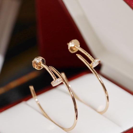 [NOVO]JUSTE OHRRINGE MIT DIAMANTEN, 1,8 MM 