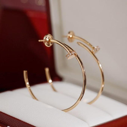 [NOVO]JUSTE OHRRINGE MIT DIAMANTEN, 1,8 MM 