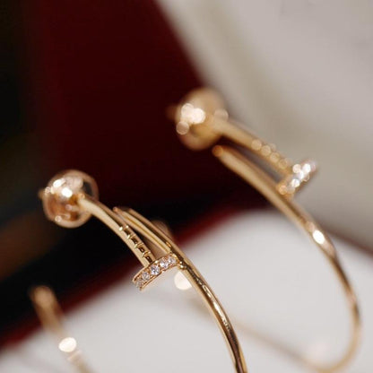 [NOVO]JUSTE OHRRINGE MIT DIAMANTEN, 1,8 MM 