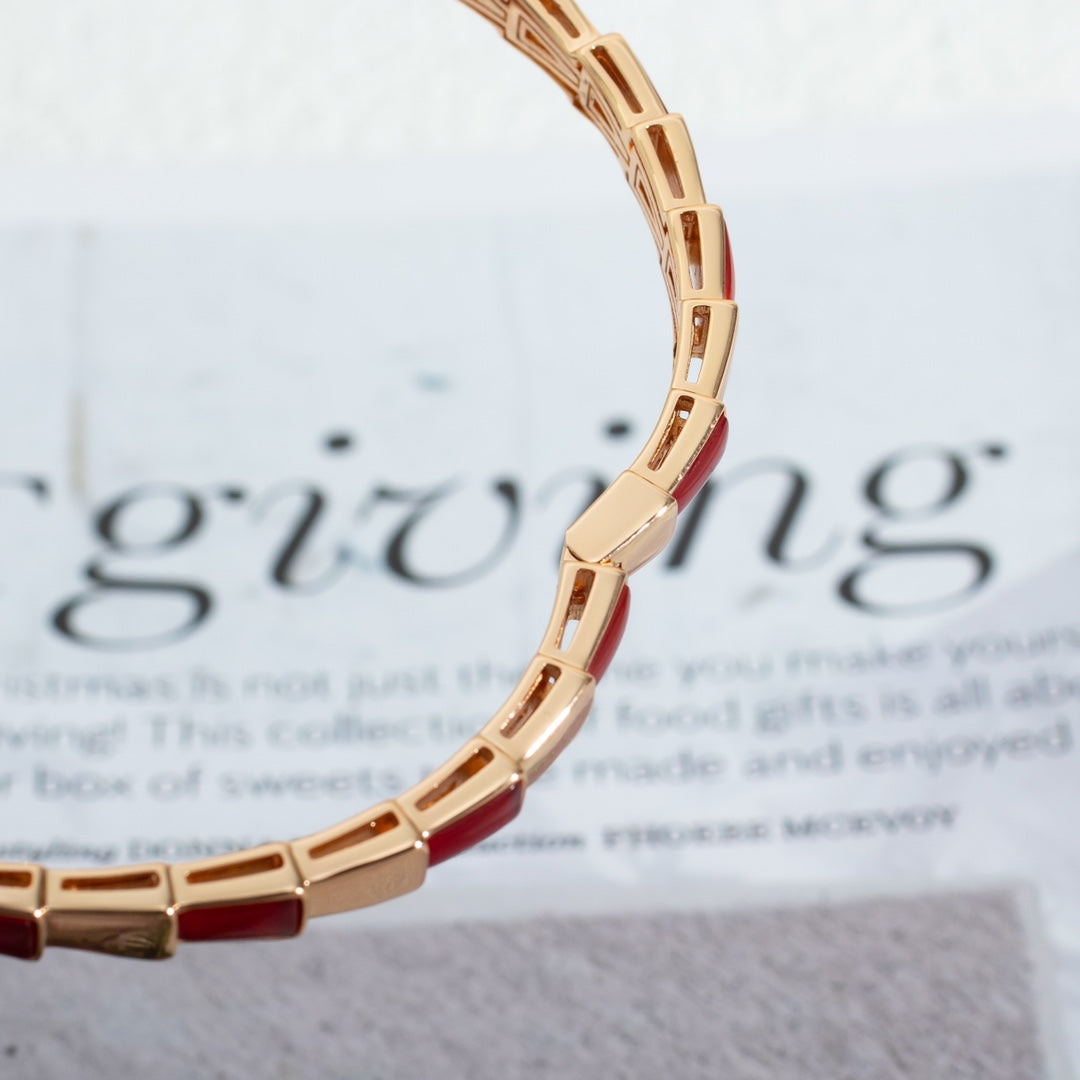 [GALE]SERPENTI BRACELET PINK GOLD RUBELLITE