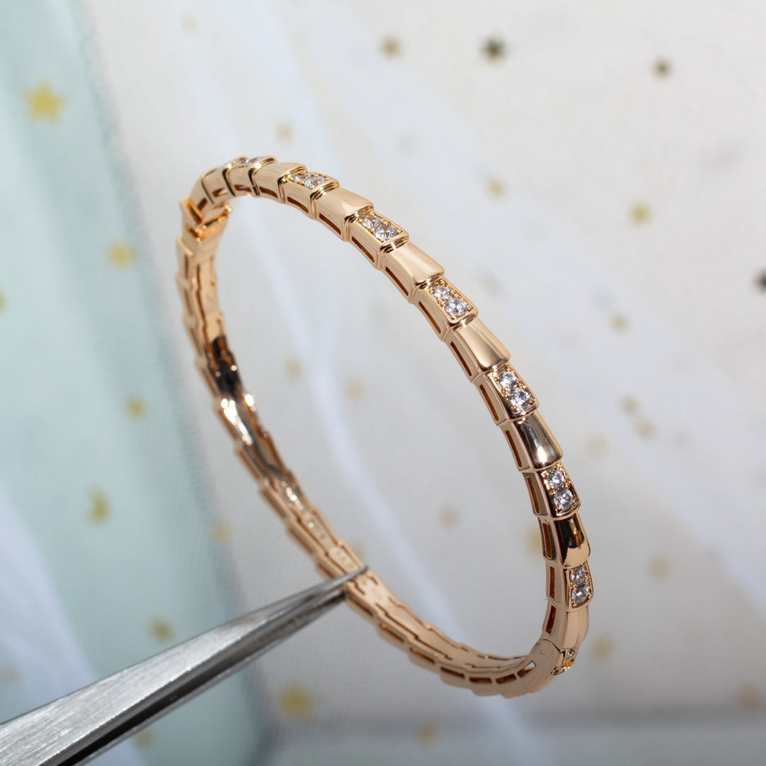 [GALE]SERPENTI BRACELET PINK GOLD DIAMOND