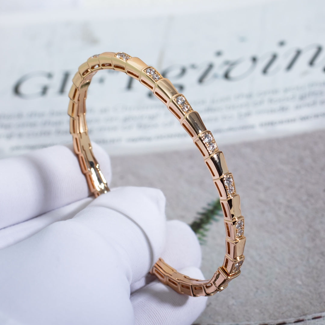 [GALE]SERPENTI BRACELET PINK GOLD DIAMOND