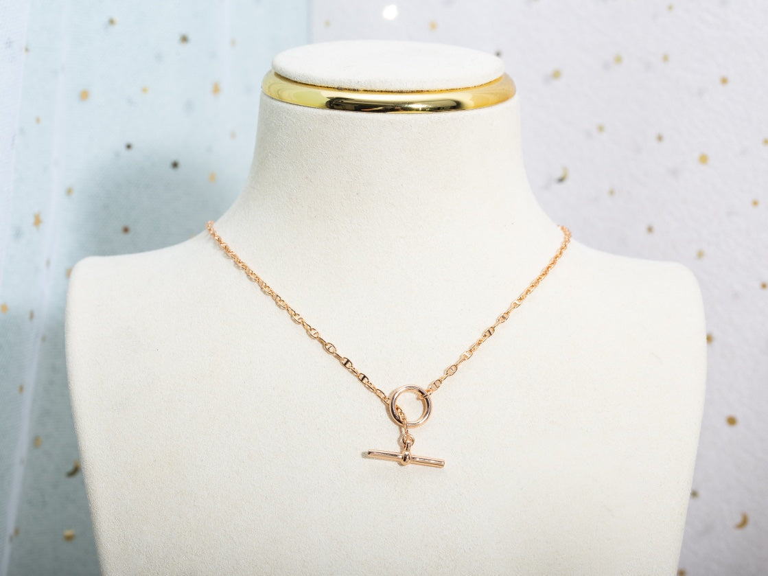 [GALE]ECHAPPEE NECKLACE PINK GOLD