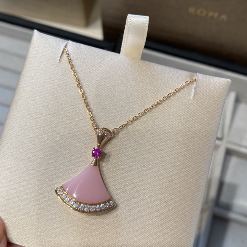 [GALE]DREAM NECKLACE PINK OPAL