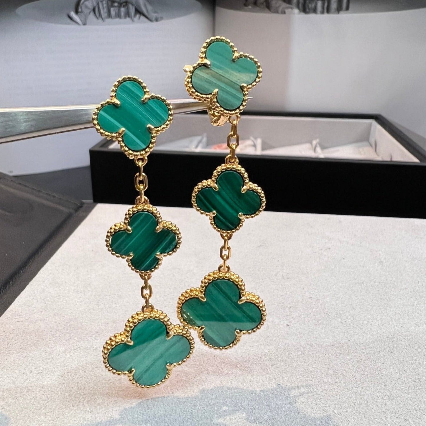 [NOVO]CLOVER MALACHIT 3 MOTIVE GOLD 