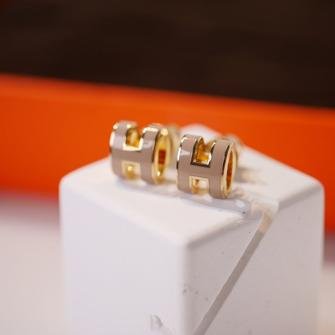 [NOVO] MINI POP H GOLDENE OHRRINGE GRAU