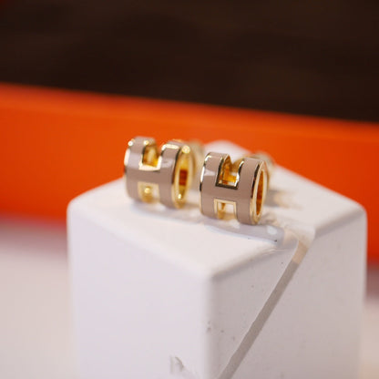 [NOVO] MINI POP H GOLDENE OHRRINGE GRAU