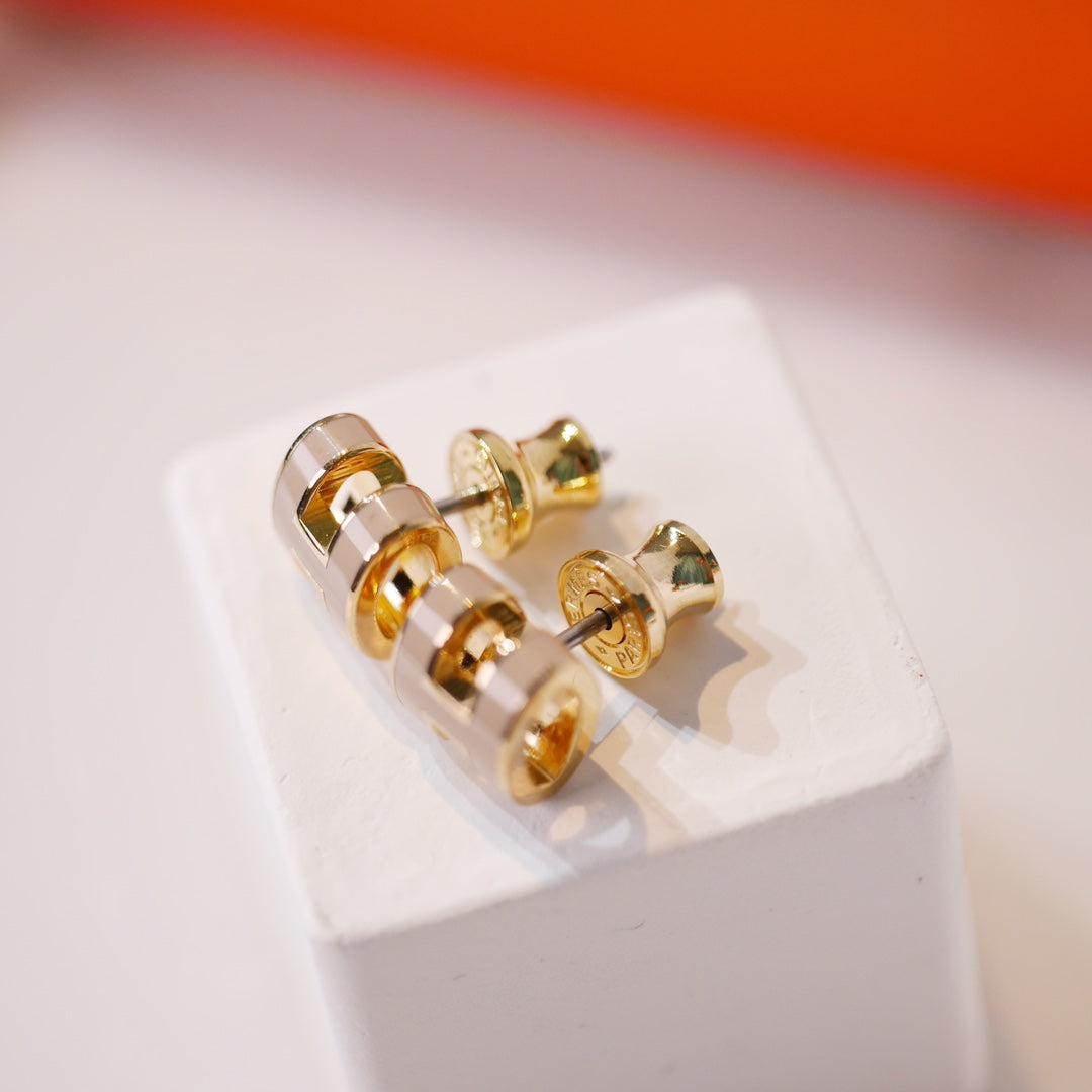 [NOVO] MINI POP H GOLDENE OHRRINGE GRAU