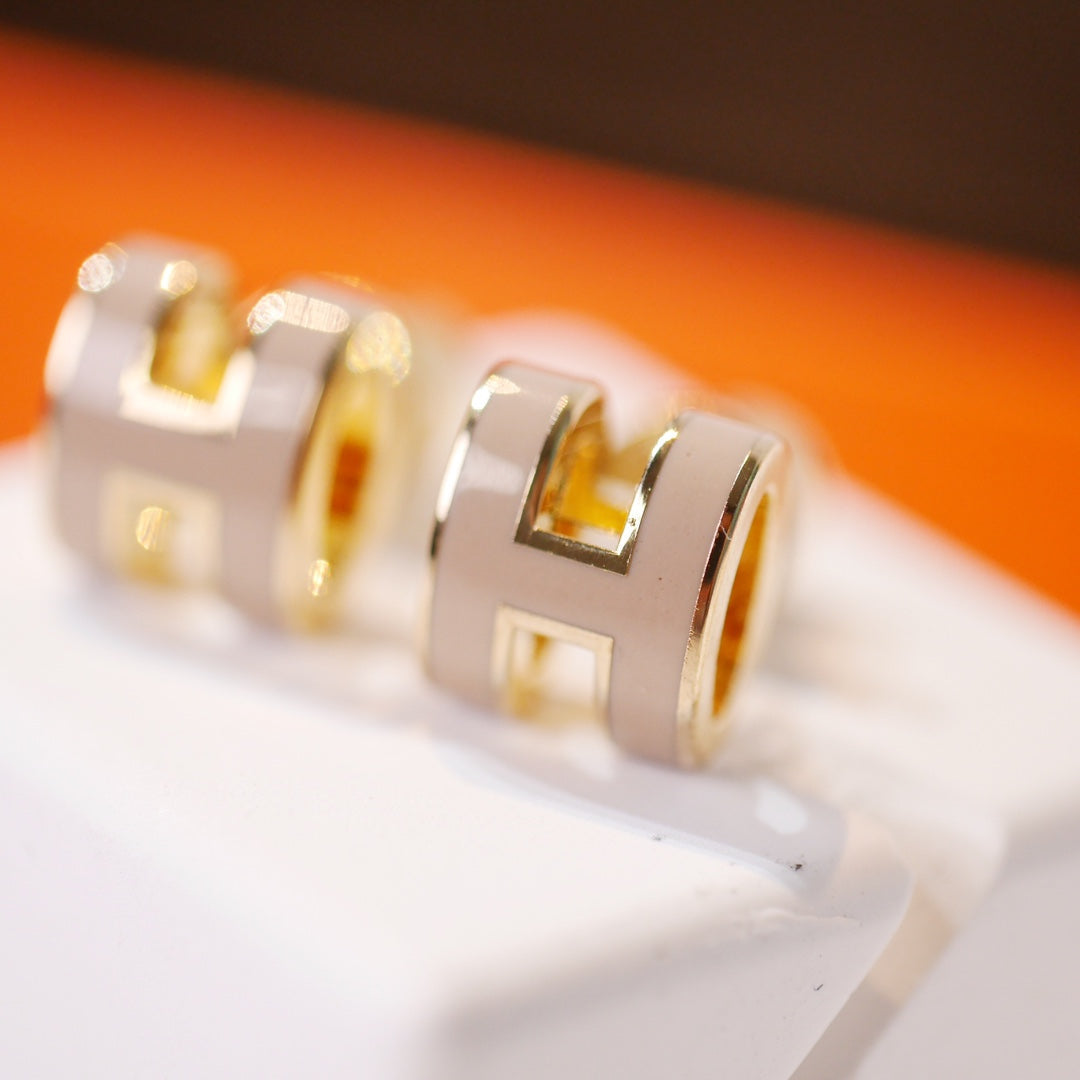 [NOVO] MINI POP H GOLDENE OHRRINGE GRAU