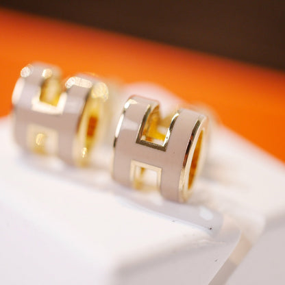 [NOVO] MINI POP H GOLDENE OHRRINGE GRAU