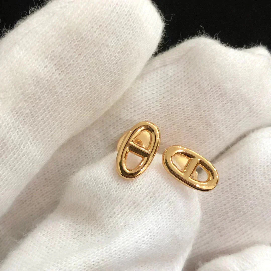 [NOVO]KETTEN-OHRRINGE, KLEINE AUS GOLD UND SILBER