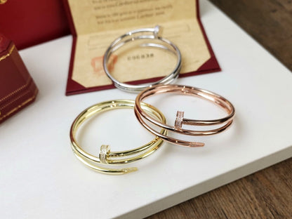[NOVO]JUSTE ARMBAND 3,5 MM ZWEIREIHIGER DIAMANT