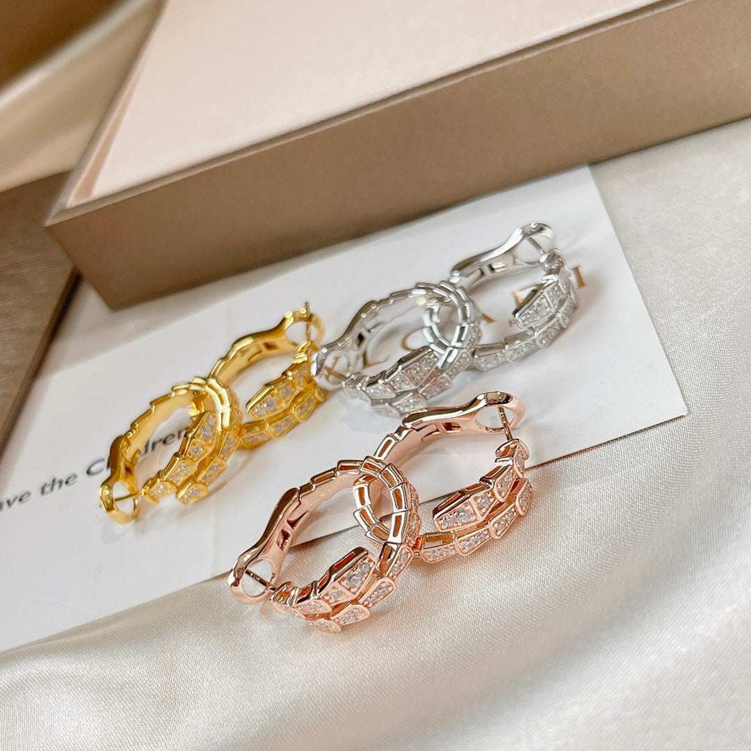 [GALE]SERPENTI EARRINGS DIAMOND