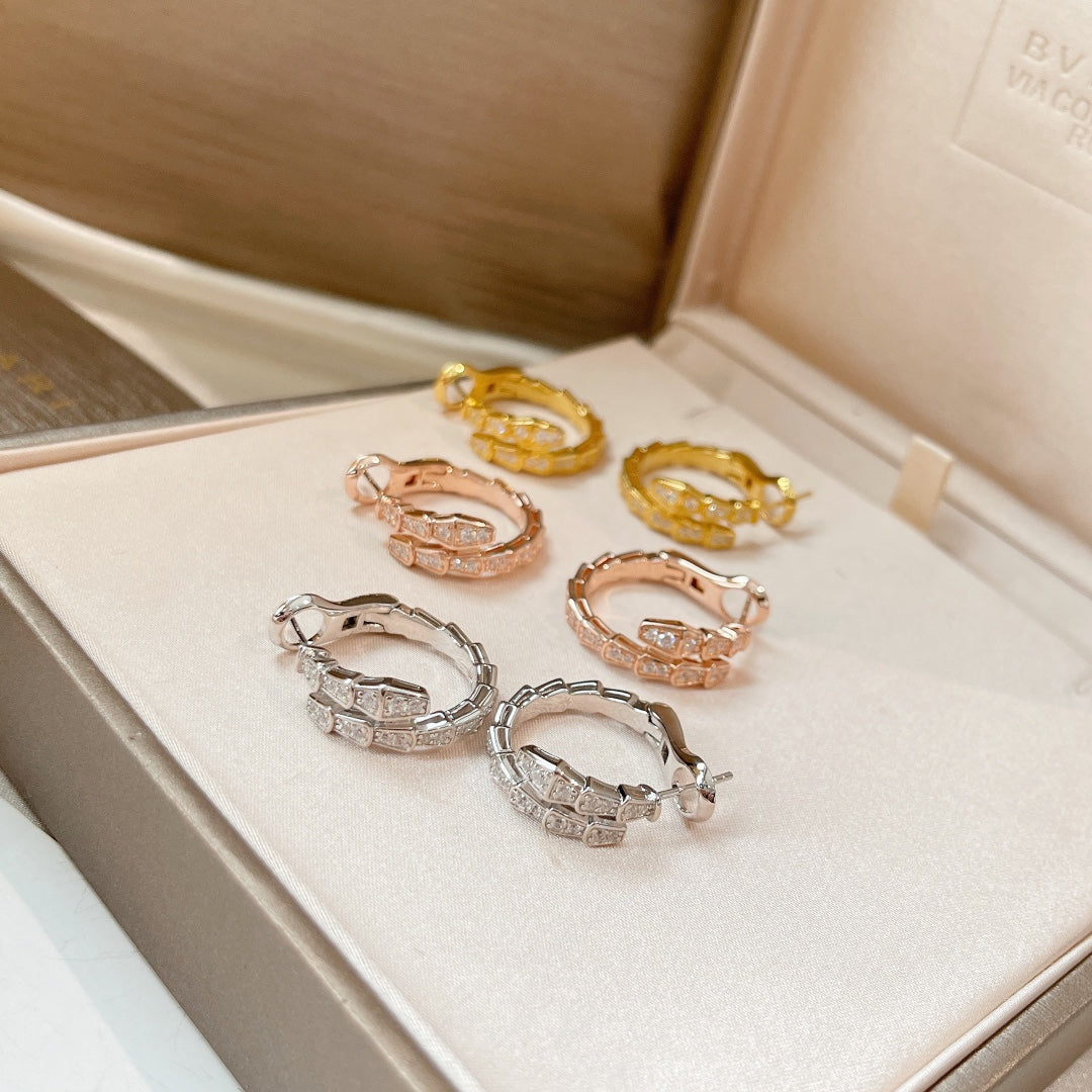 [GALE]SERPENTI EARRINGS DIAMOND