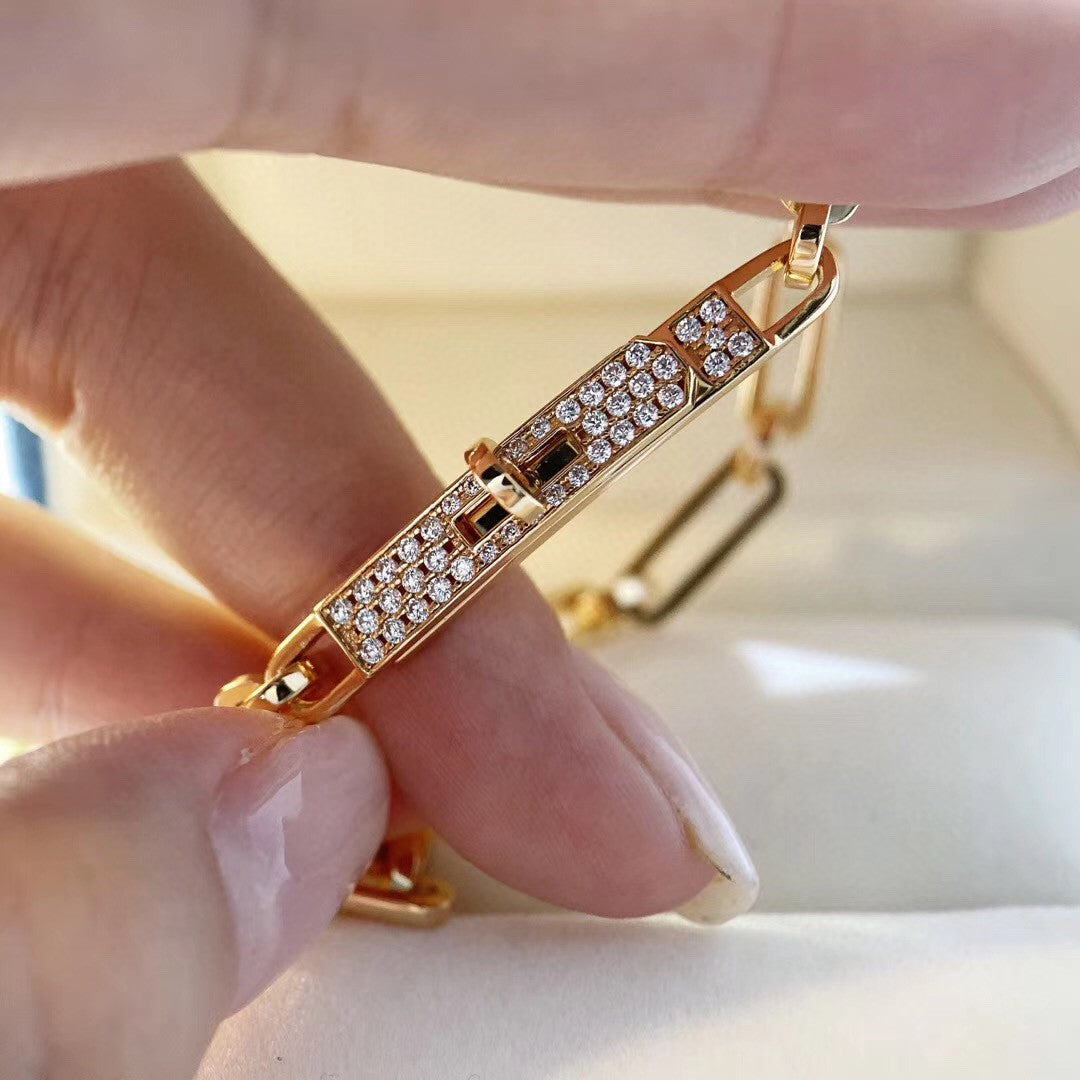 [NOVO]KETTENARMBAND, KLEINES MODELL, DIAMANT