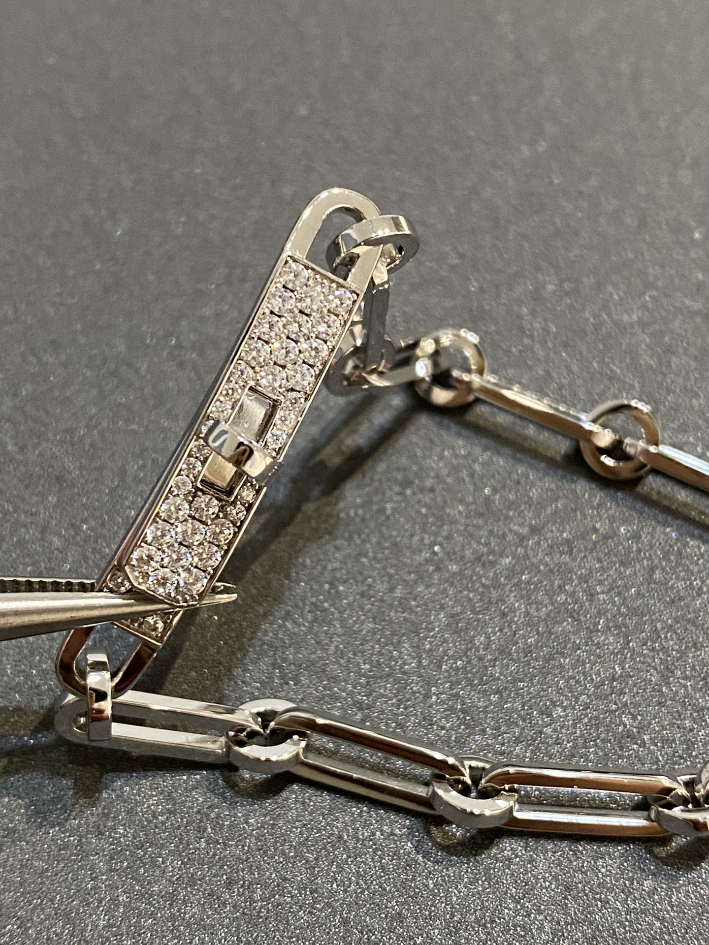 [NOVO]KETTENARMBAND, KLEINES MODELL, DIAMANT