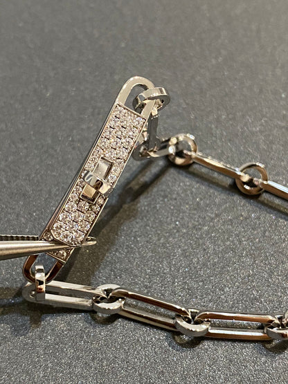 [NOVO]KETTENARMBAND, KLEINES MODELL, DIAMANT