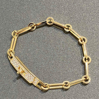 [NOVO]KETTENARMBAND, KLEINES MODELL, DIAMANT