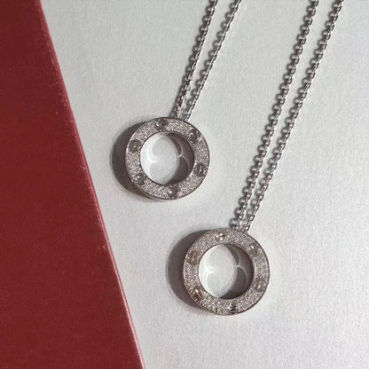 [GALE]LOVE NECKLACE ADJUSTABLE SILVER