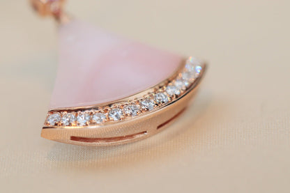 [GALE]DREAM NECKLACE PINK MOP DIAMOND