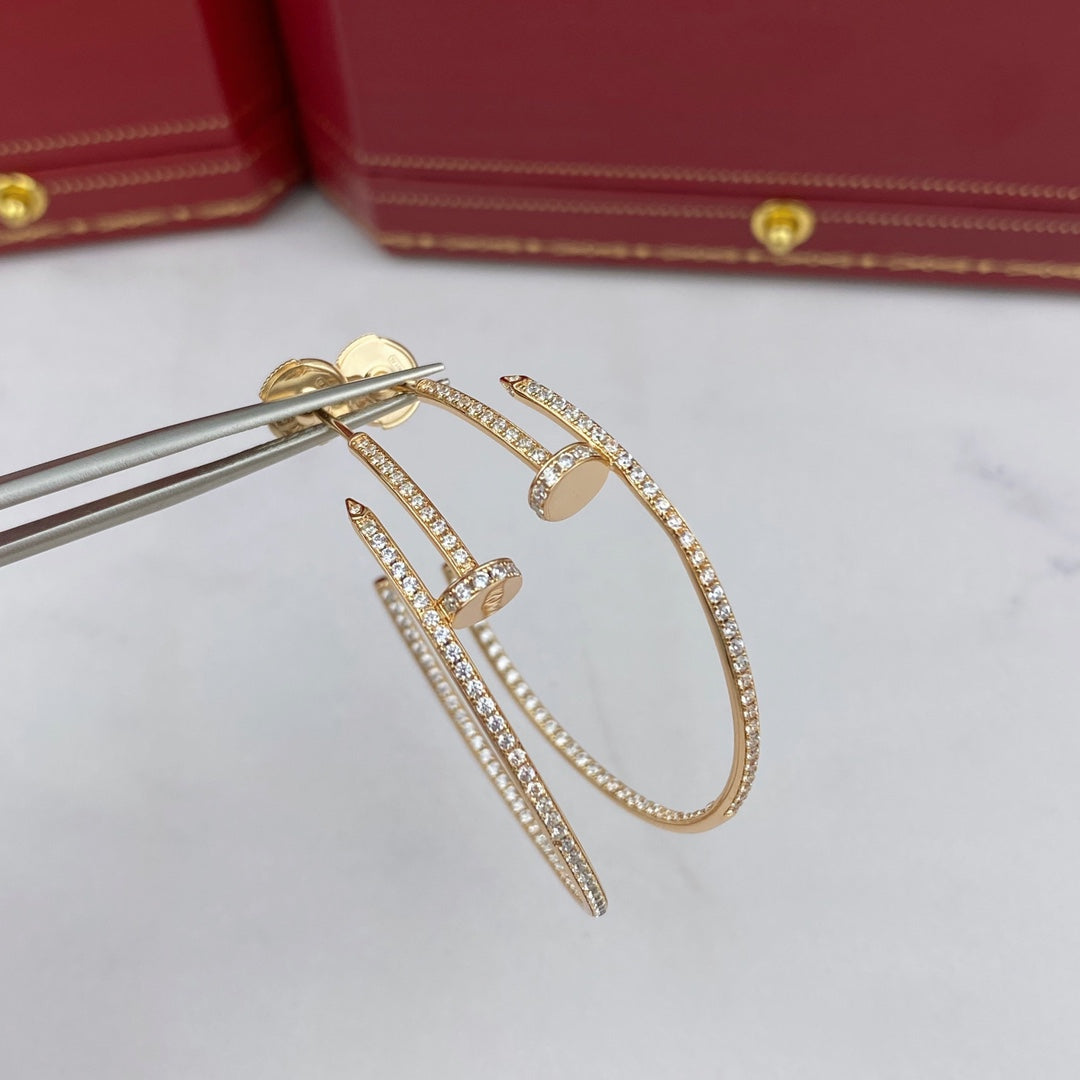 [NOVO]JUSTE OHRRINGE VOLLDIAMANTEN 1,8 MM