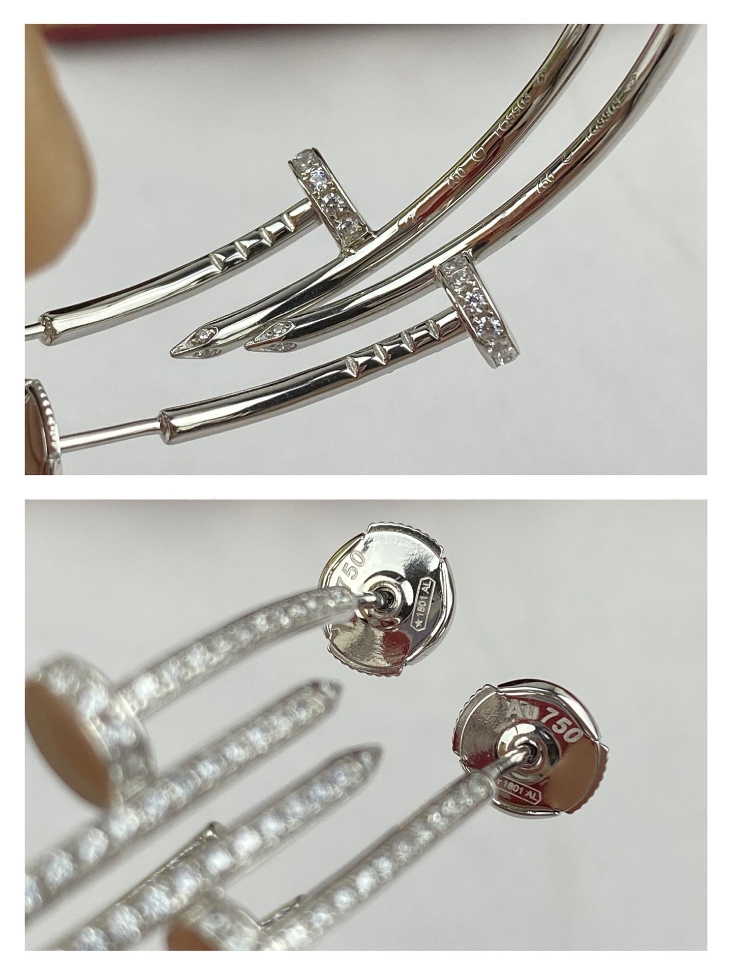 [NOVO]JUSTE OHRRINGE VOLLDIAMANTEN 1,8 MM