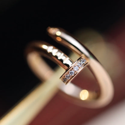 [NOVO]JUSTE RING 2,65 MM ROSA GOLD DIAMANT
