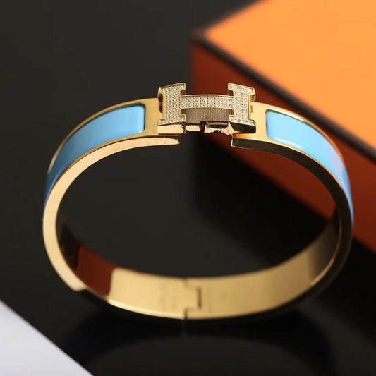 [NOVO]H CLOUD BLUE ARMBAND GOLD DIAMANT