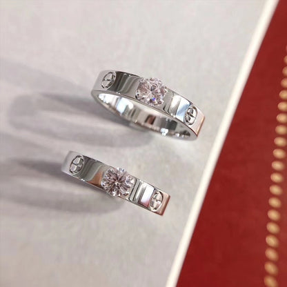 [NOVO] Liebesring 3,6 mm 1 großer Diamant