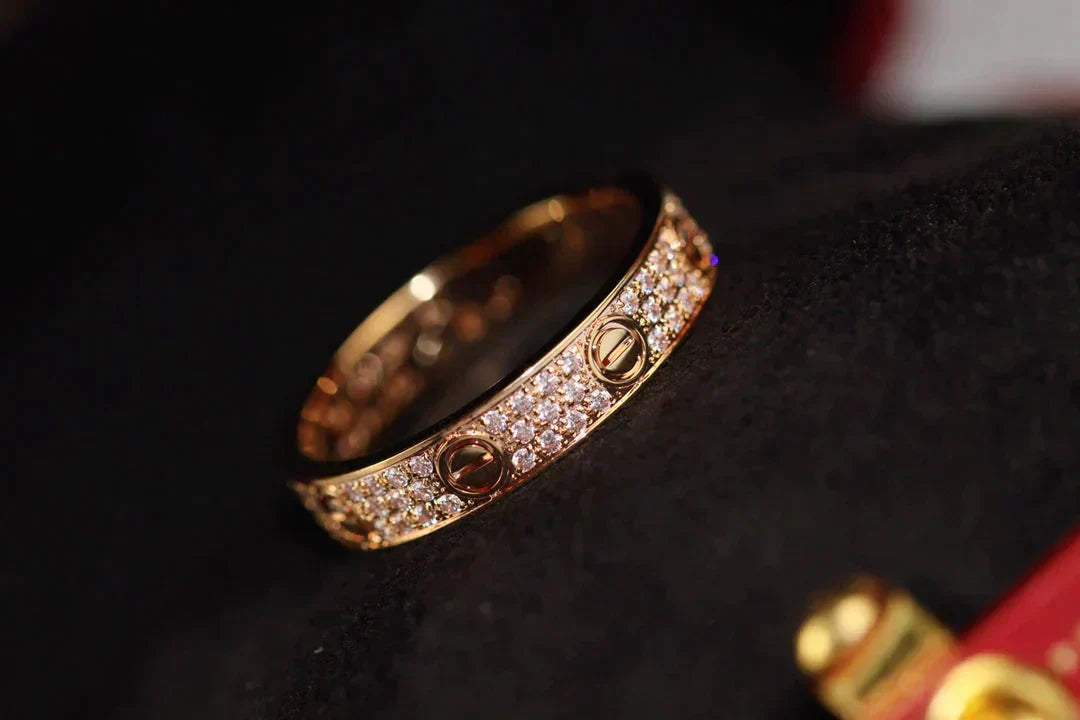 [NOVO] Liebesring, 3,6 mm Diamantbesatz