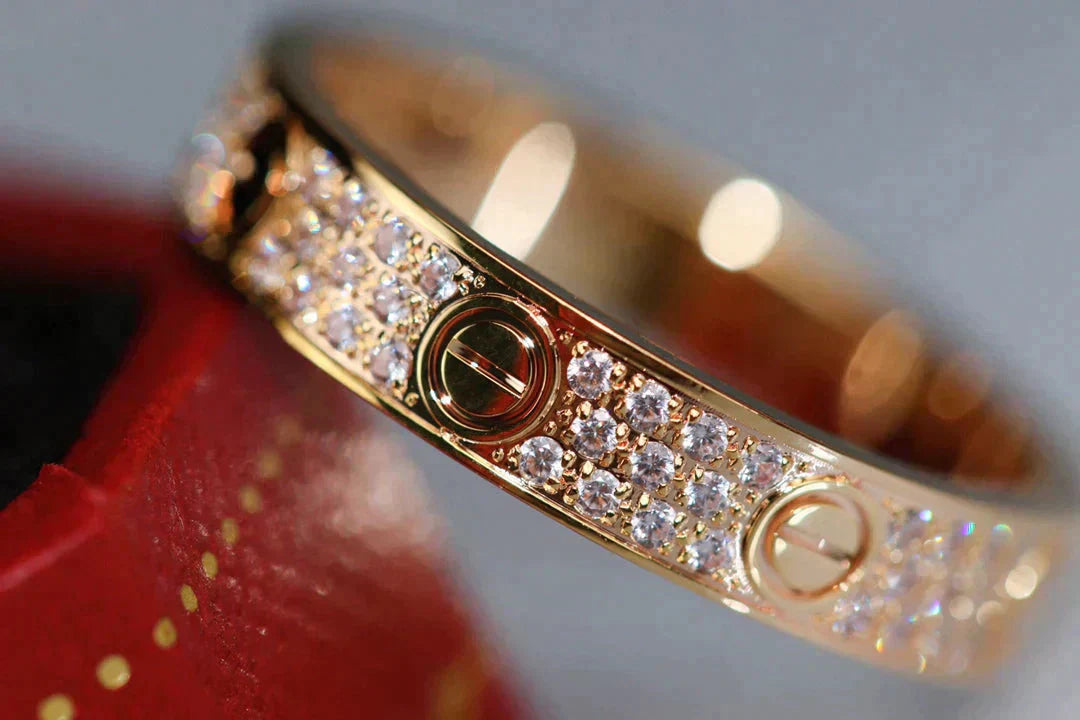 [NOVO] Liebesring, 3,6 mm Diamantbesatz