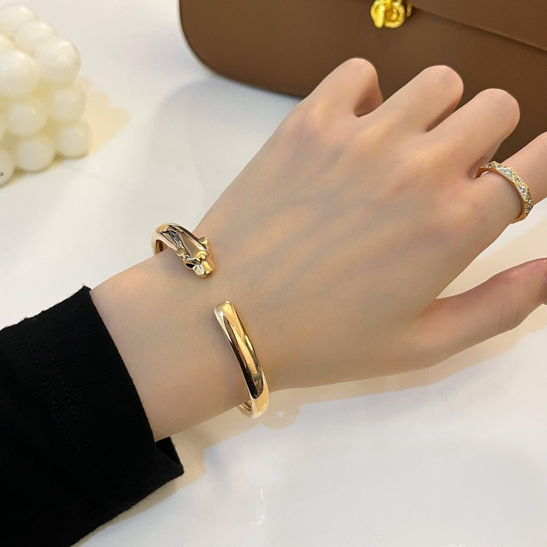 [NOVO]パンテール ゴールド オープンブレスレット