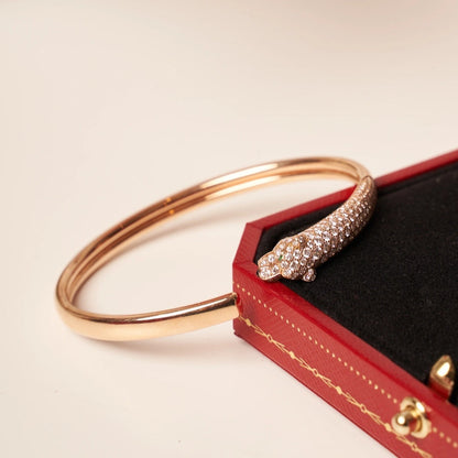 [NOVO] PANTHERE OFFENES ARMBAND AUS ROSÉGOLD MIT DIAMANTEN