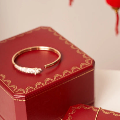 [NOVO] PANTHERE OFFENES ARMBAND AUS ROSÉGOLD MIT DIAMANTEN