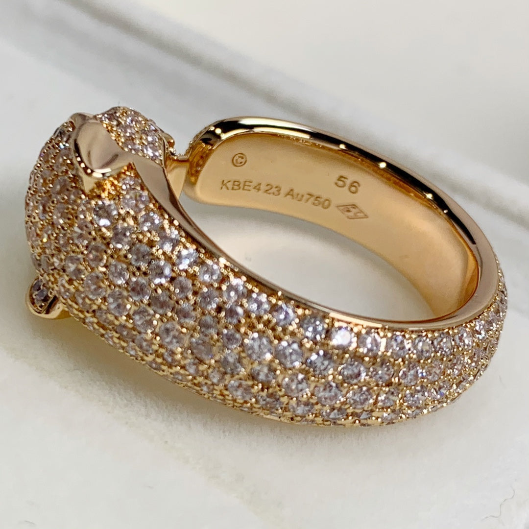 [GALE]PANTHERE PINK GOLD DIAMOND RING