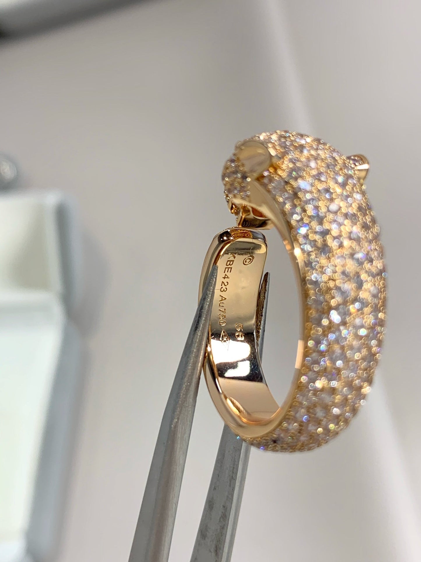 [GALE]PANTHERE PINK GOLD DIAMOND RING