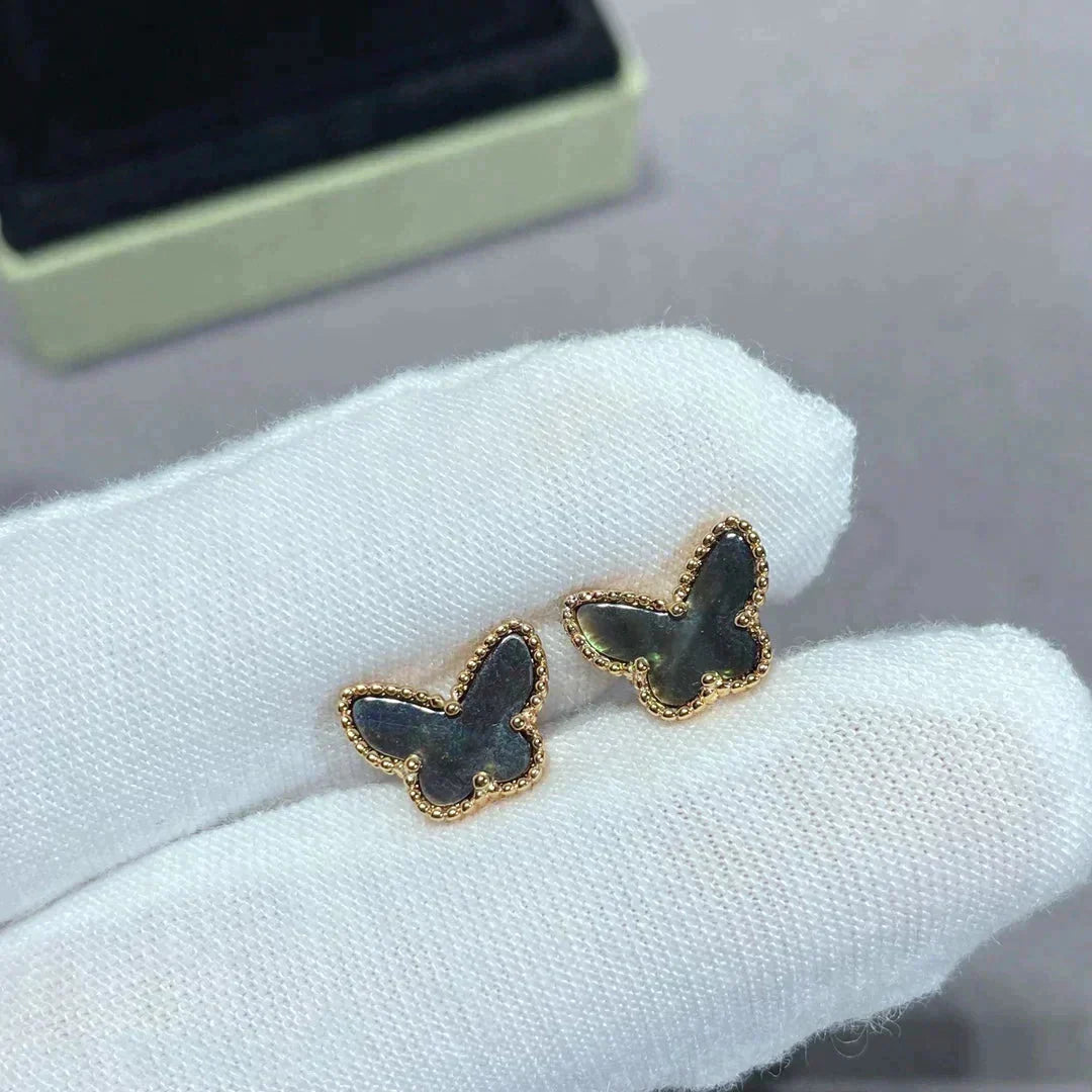 [GALE]BUTTERFLY DARK MOP  EARRINGS