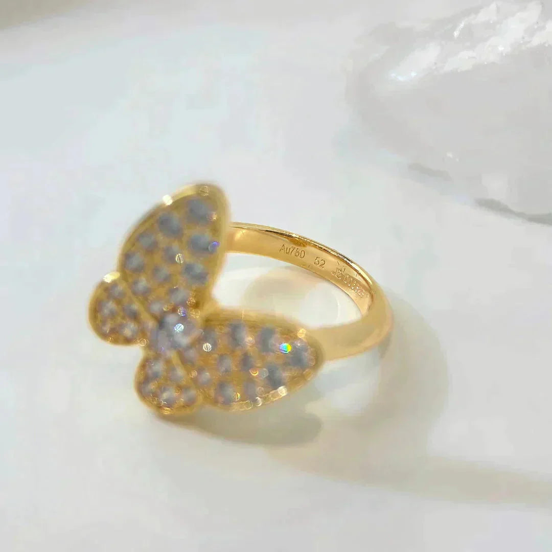 [GALE]BUTTERFLY DIAMOND RING