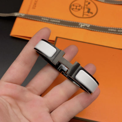 [NOVO]H ブレスレット 12mm ブラック ホワイト セラミック