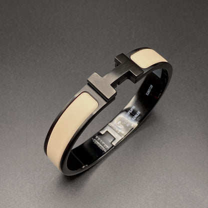 [NOVO]H ブレスレット 12mm ブラックベージュ セラミック