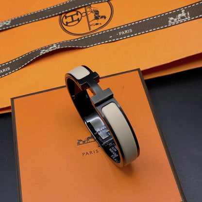 [NOVO]H ブレスレット 12mm ブラックベージュ セラミック
