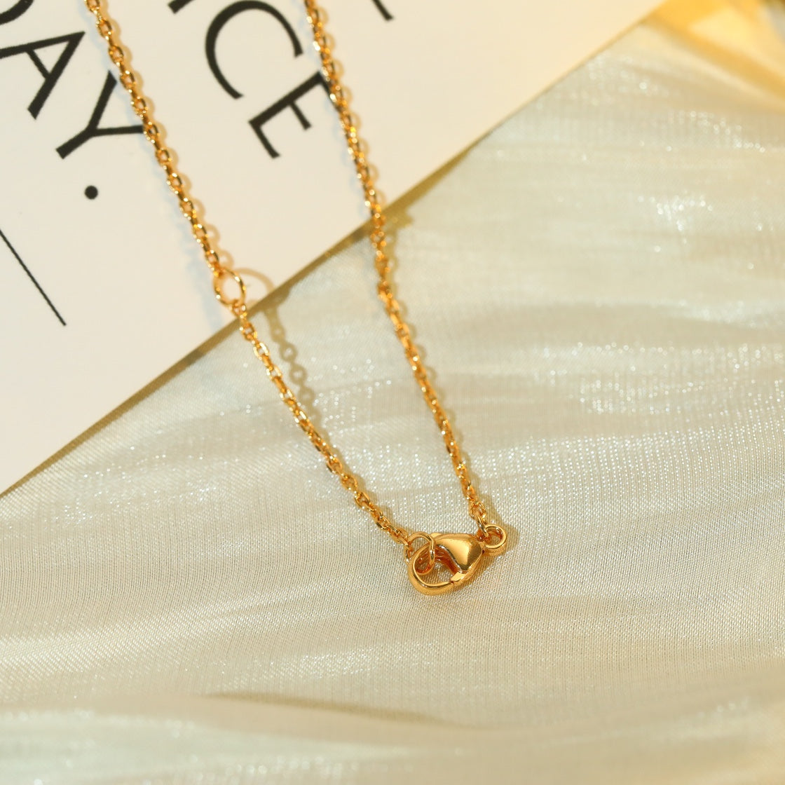 [GALE]VOLT SILVER DIAMOND PEDANT NECKLACE
