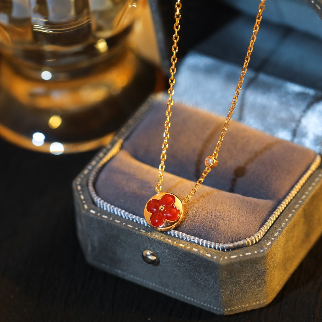 [NOVO]SUN PEDANT ROSA GOLD 1 DIAMANT-KETTE