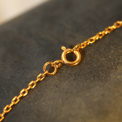 [NOVO]SUN PEDANT ROSA GOLD 1 DIAMANT-KETTE